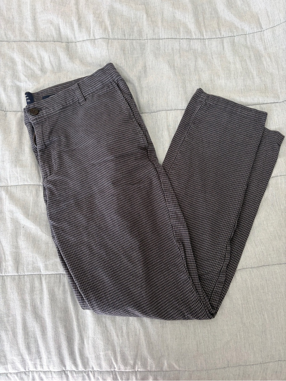 Ben Sherman Gray Micro-Check Chinos